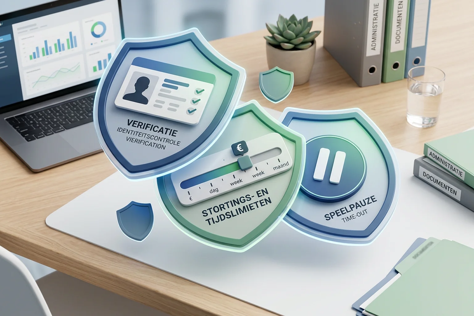 Rustige illustratie van persoonlijke grenzen, limieten en identiteitscontrole